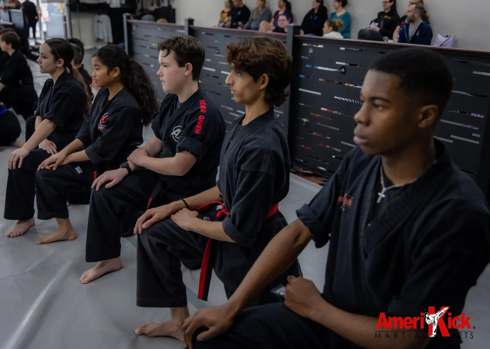 Students listening in class at AmeriKick Princeton